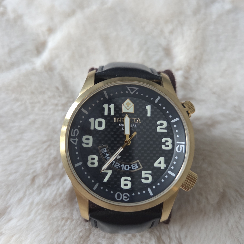 Invicta Gold and Black Watch